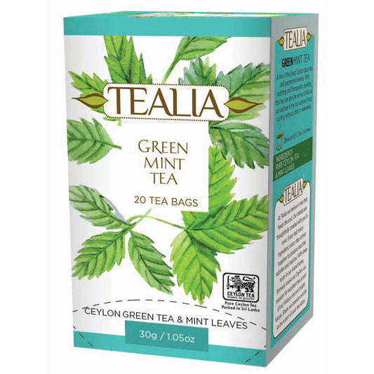 Té verde Mint Green en bolsitas – Tealia