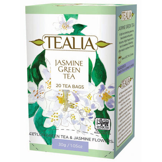 Té verde Jasmine Green en bolsitas – Tealia