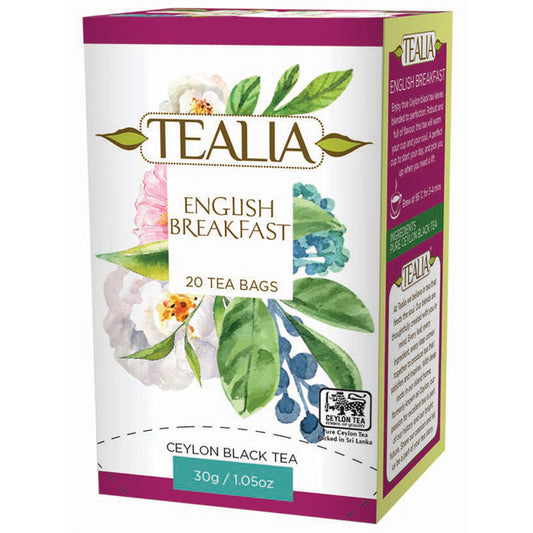 Té negro English Breakfast en bolsitas – Tealia