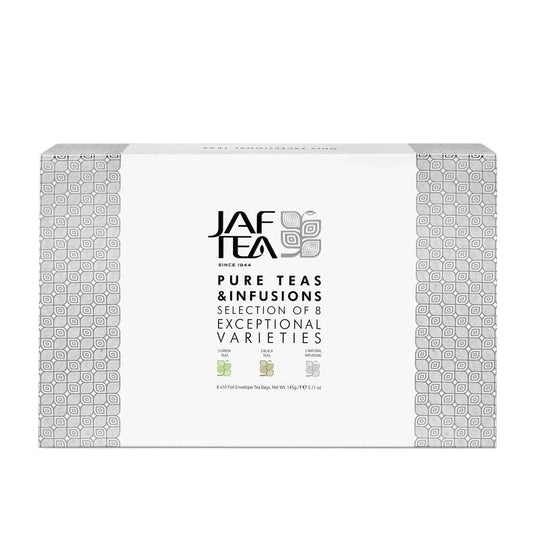 Caja 80 bolsitas te negro, te verde e infusiones surtida – Jaftea