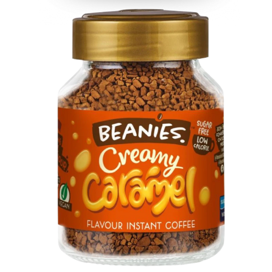 creamy caramel café beanies frasco 50 gramos