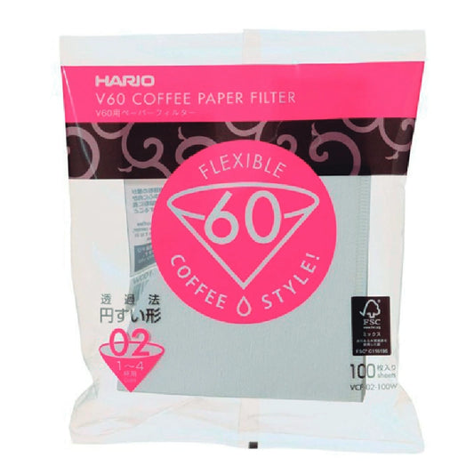 Filtro de papel para V60 tamaño 02, 100 unidades