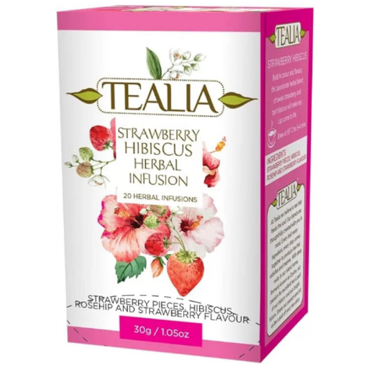 Infusión Strawberry Hibiscus Rosehip en bolsitas – Tealia