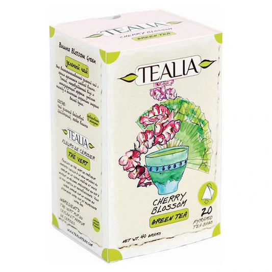 Té verde Cherry Blossom en pirámides – Tealia
