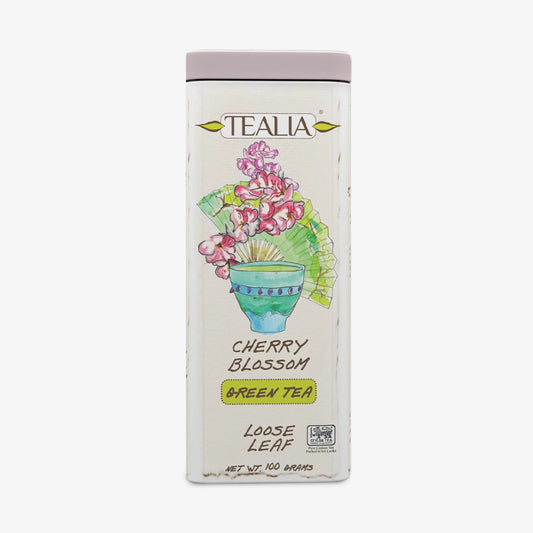 Lata Loose Leaf Cherry Blossom de Té verde y cherry en hoja