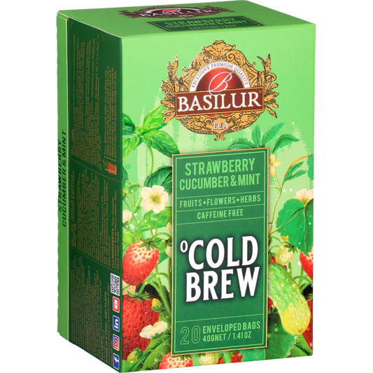 Infusión frutal Cold Brew Frutilla Menta Pepino 20 bolsitas
