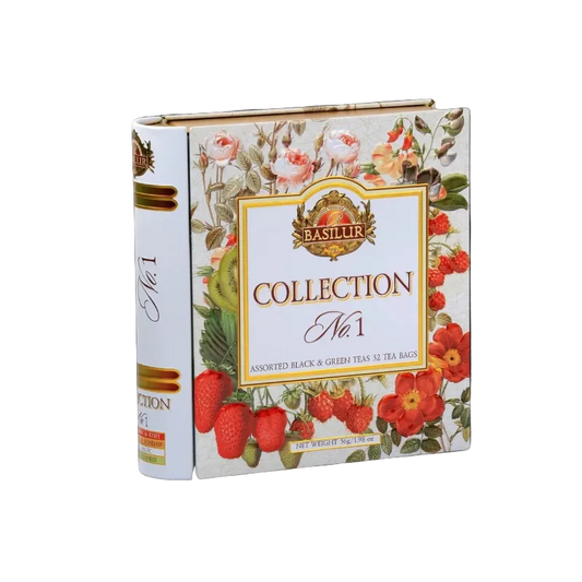 Libro de lata con tés surtidos Collection nro1 - 32 bolsitas