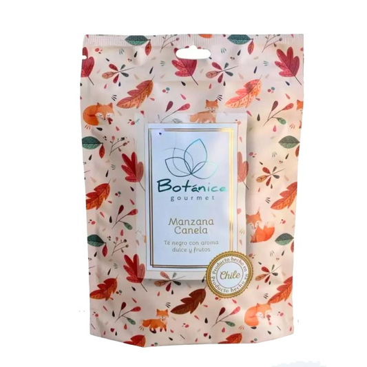 Té negro y sabor Manzana Canela 90 gramos de té en hoja