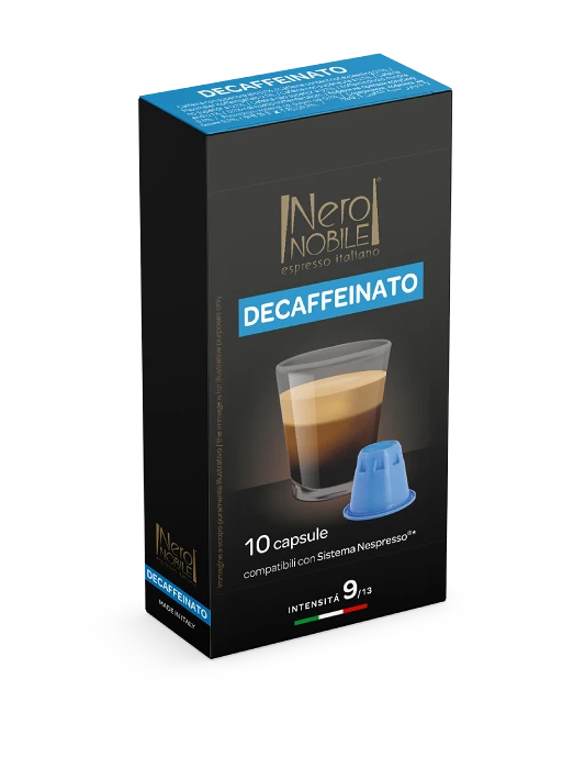 cafe descafeinado capsula nespresso nero nobile