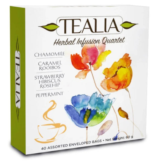 Caja surtida de infusiones Herbal Tea Quartet 40 bolsitas - Tealia
