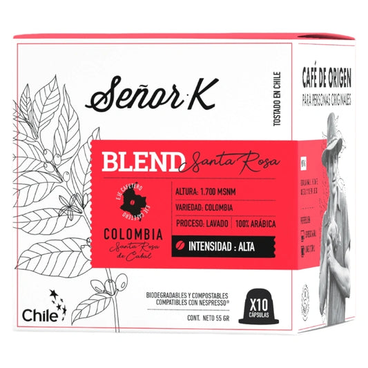 Café Santa Rosa Colombia cápsulas Nespresso – Señor K