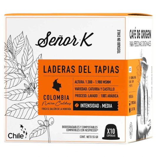 Café Laderas de Tapia Colombia cápsulas Nespresso – Señor K