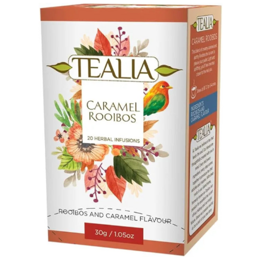 Infusión Caramel Rooibos en bolsitas – Tealia