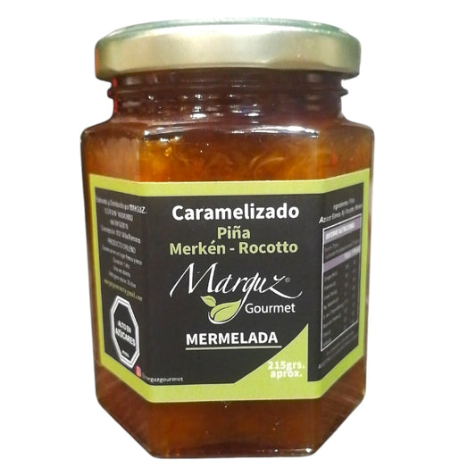 Caramelizado de piña, merkén y rocoto 215gr - Marguz