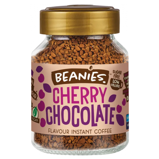 cherry chocolate café beanies frasco 50 gramos