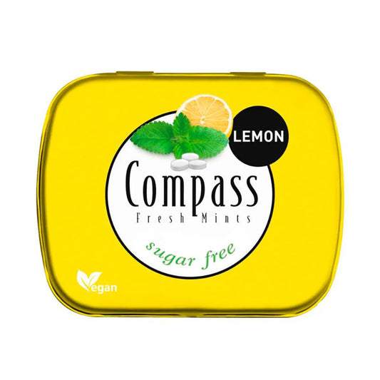 Lata de caramelos mentolados sabor limón