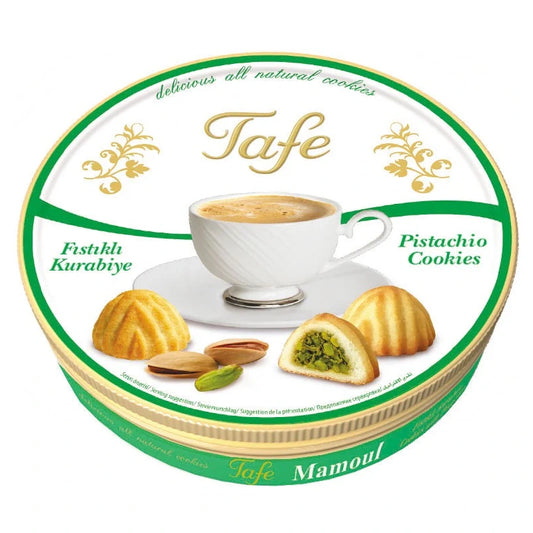 Galletas Mamoul rellenas con pistacho lata - Tafe