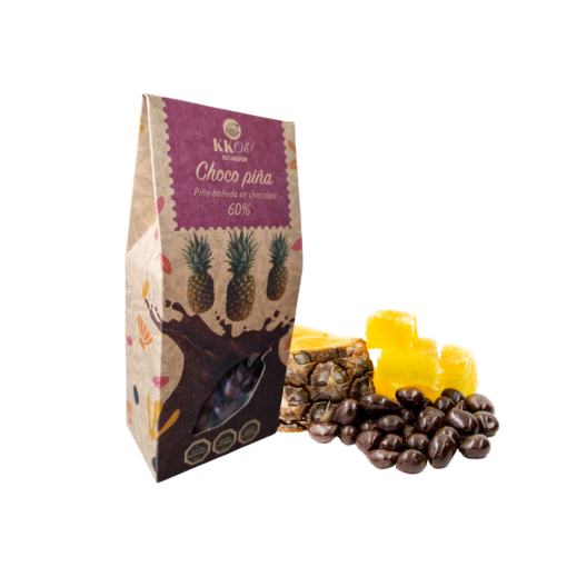 Grageas de piña bañadas en chocolate 100 gr - Kkoh