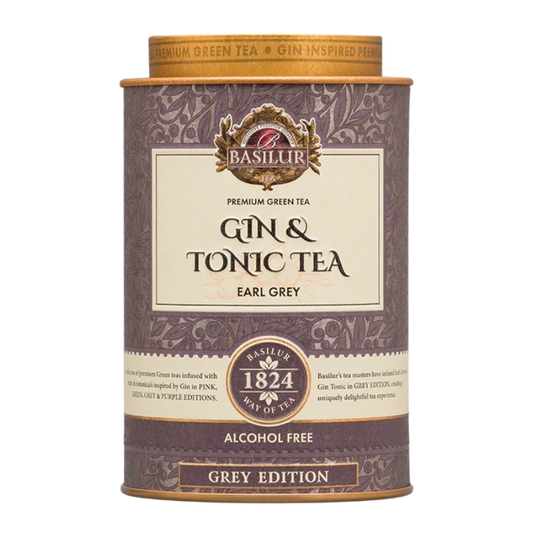 Té con sabor Gin Tonic Earl Grey lata 25 pirámides - Basilur