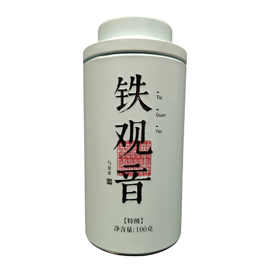 Lata con té Oolong Tieguanyin 100 gramos de té en hoja
