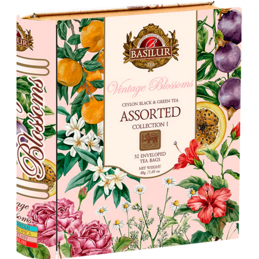Libro té surtido Vintage Blossom 32 bolsitas - Basilur