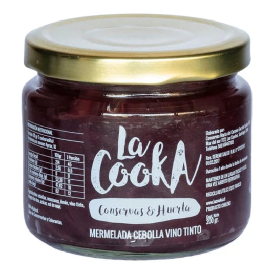 Mermelada de Cebolla Vino Tinto 200 gramos - La Cooka