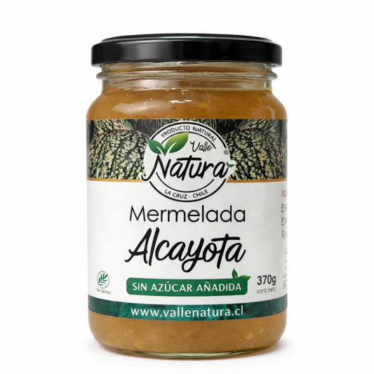 Mermelada de Alcayota sin azúcar 370 gramos en frasco