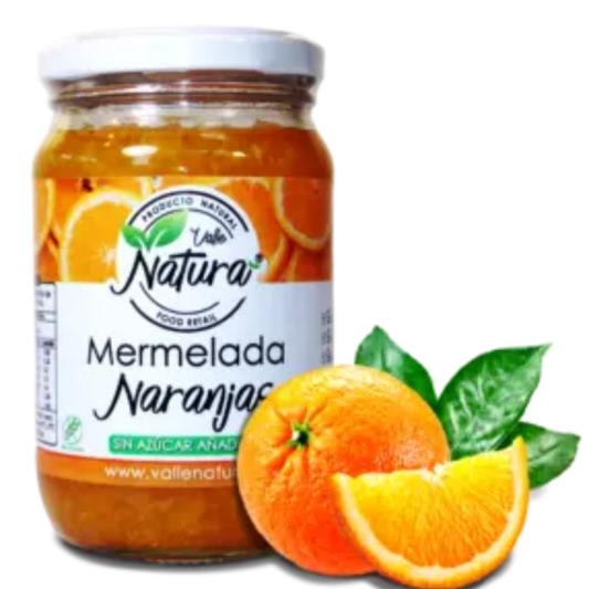 Mermelada de Naranja sin azúcar 370 gramos en frasco