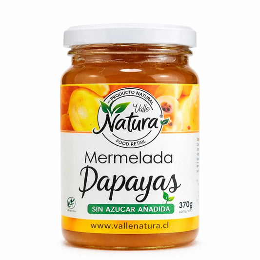 Mermelada de Papaya sin azúcar 370 gramos en frasco