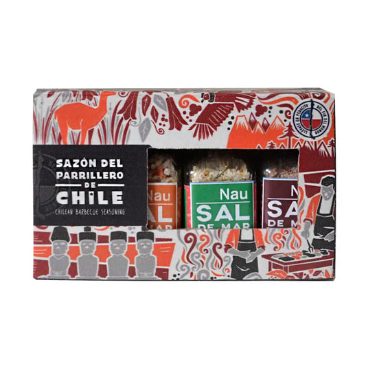 Pack de 4 botellas surtidas Sazón parrillero de Chile 136 gramos