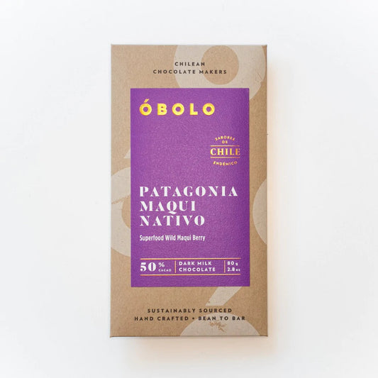 Chocolate en barra sabor Patagonia Maqui 80 gramos