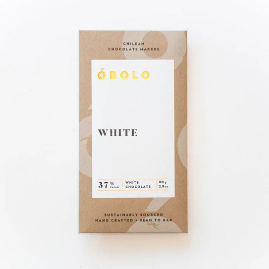 Chocolate blanco en barra sabor White 37% 80 gramos