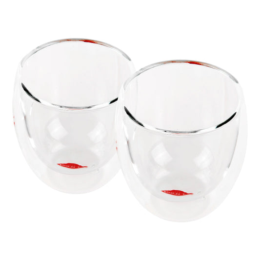 Set 2 vasos doble fondo Palermo 100ml
