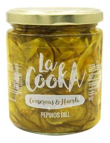 Pepinos dill 500 gramos - La Cooka