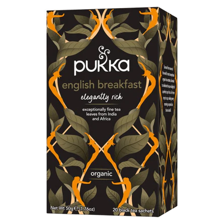 Té negro English Breakfast orgánico 20 bolsitas - Pukka