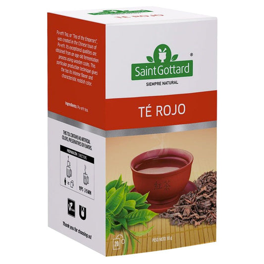 Té Rojo pu-erh 20 bolsitas – Saint Gottard
