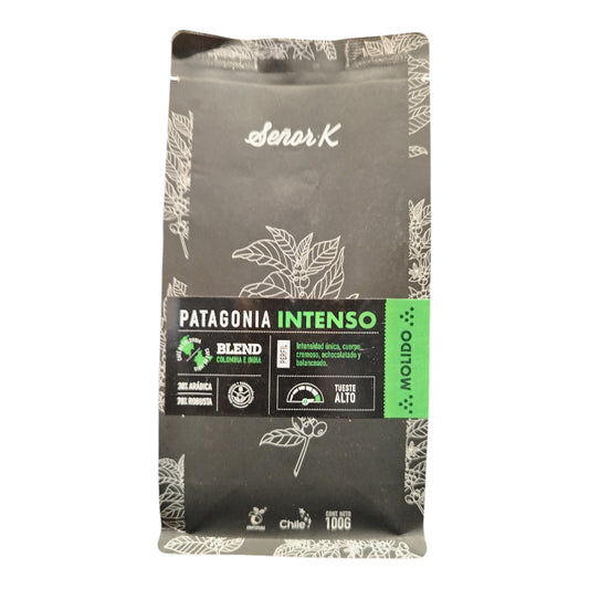 Café molido Blend India Colombia Lavado Natural Patagonia Intenso 100 gramos