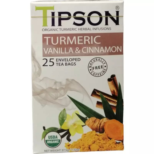 Infusion curcuma, vainilla y canela – Tipson