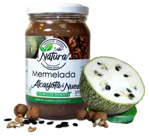 Mermelada Alcayota Nuez sin azúcar - Valle natura
