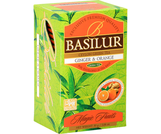 Té verde con naranja jengibre 25 bolsitas