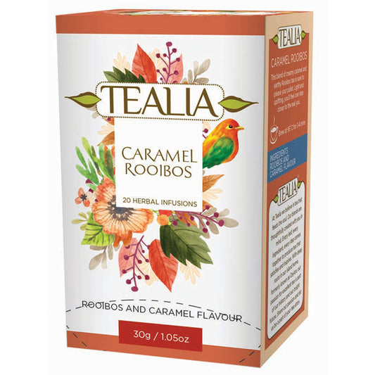 Infusión Caramel Rooibos en bolsitas – Tealia