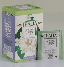 Té verde Jasmine Green en bolsitas – Tealia