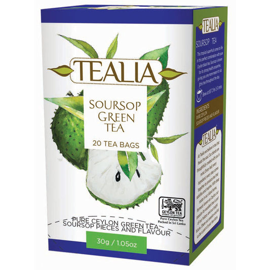 Té verde Soursop Green en bolsitas – Tealia