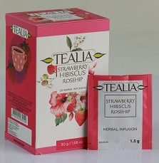 Infusión Strawberry Hibiscus Rosehip en bolsitas – Tealia