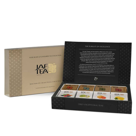 Caja 80 bolsitas Té Negro y Frutales surtida – Jaftea