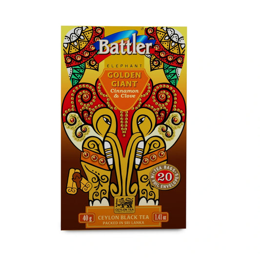 Golden Giant Cinnamon and Clove de té negro con canela y clavo de 20 bolsitas