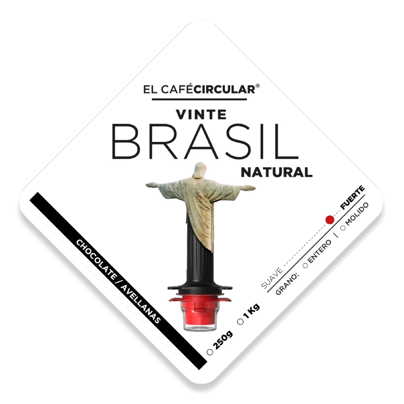 etiqueta brasil vinte molido