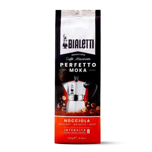 Café molido para Moka con sabor a Avellana 250 gramos - Bialetti