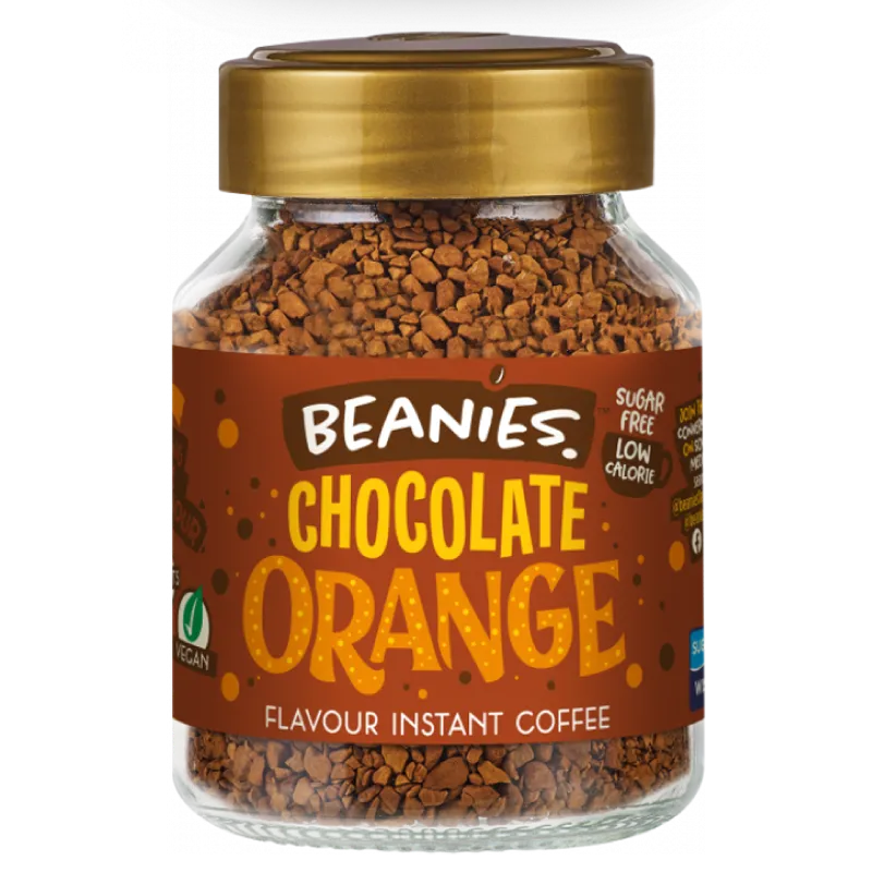 chocolate orange café beanies frasco 50 gramos
