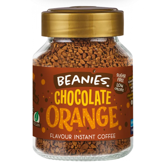 chocolate orange café beanies frasco 50 gramos